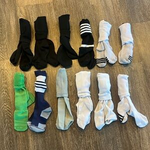 Lot of 12 Soccer Socks Big Kid Size 4-6
